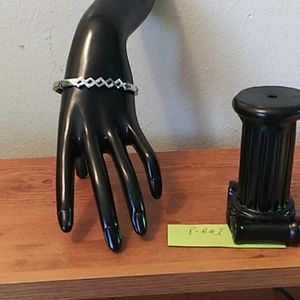 Silver tone ladies fashion bracelet